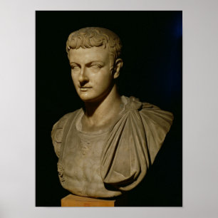 Bust van Caligula Poster