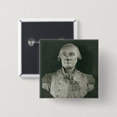 Bust van Charles de Coulomb Vierkante Button 5,1 Cm (Voorkant /achterkant)