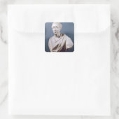 Bust van Charles de Secondat Baron de Vierkante Sticker (Tas)