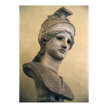 Bust van de godin Athena
