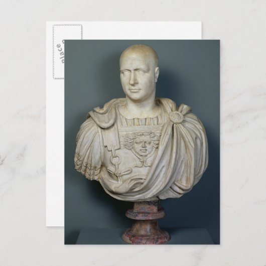 Bust van de Publius Cornelius Scipio "Afrianus" Briefkaart (Voorkant / Achterkant)