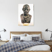 Bust van de Publius Cornelius Scipio "Afrianus" Canvas Afdruk (Insitu (Slaapkamer))