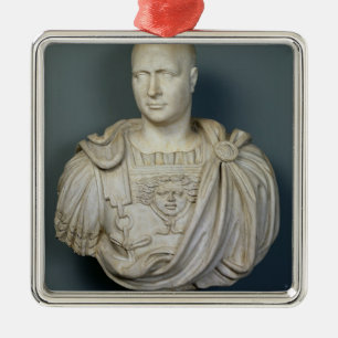 Bust van de Publius Cornelius Scipio "Afrianus" Metalen Ornament