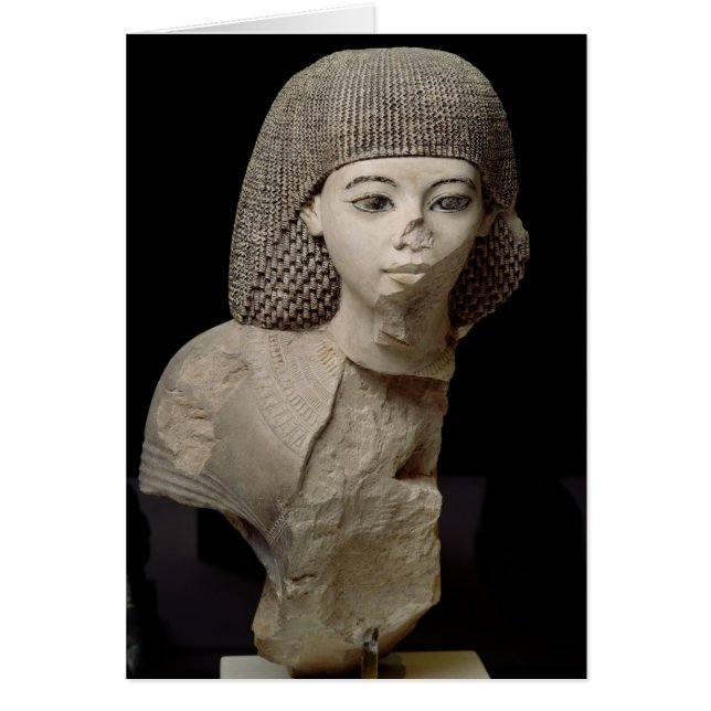 Bust van de Royal Scribe, Meniou, Nieuw Koninkrijk (Voorkant)