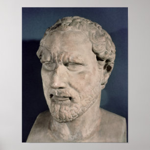 Bust van Demosthenes Poster