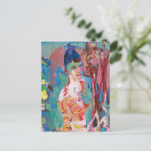 Bust van een gekleurd meisje | Albert Müller Briefkaart (Staand voorkant)