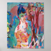 Bust van een gekleurd meisje | Albert Müller Poster (Voorkant)