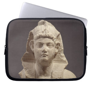 Bust van een Romeinse keizer als farao (marmer) Laptop Sleeve