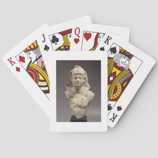 Bust van een Romeinse keizer als farao (marmer) Pokerkaarten (Achterkant)