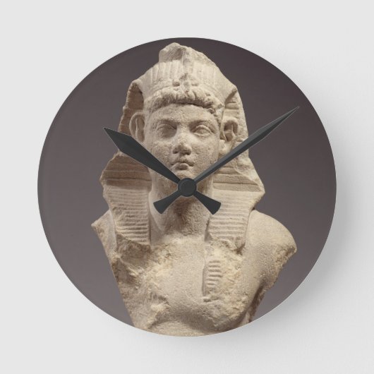 Bust van een Romeinse keizer als farao (marmer) Ronde Klok (Voorkant)