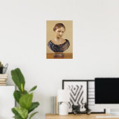 Bust van een vrouw poster (Thuiskantoor)