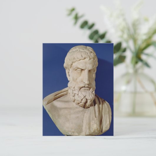 Bust van Epicurus Briefkaart (Staand voorkant)