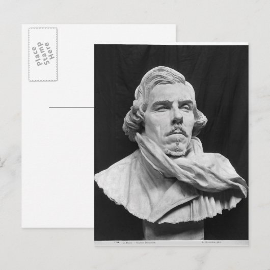 Bust van Eugene Delacroix Briefkaart (Voorkant / Achterkant)