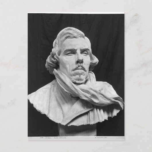 Bust van Eugene Delacroix Briefkaart (Voorkant)