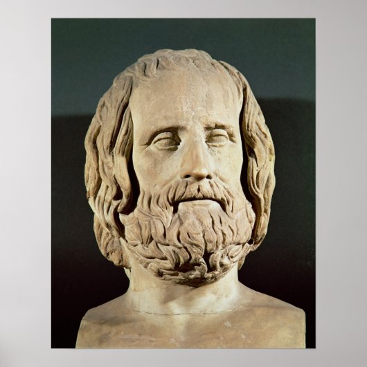 Bust van Euripides Poster (Voorkant)