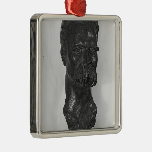 Bust van Friedrich Nietzsche German Metalen Ornament (Rechts)