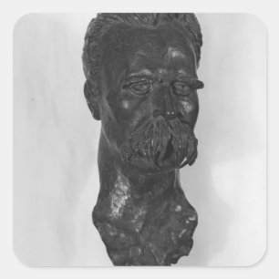 Bust van Friedrich Nietzsche German Vierkante Sticker