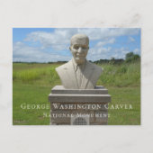 Bust van George Washington Carver, Carver Trail Briefkaart (Voorkant)