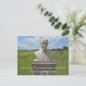 Bust van George Washington Carver, Carver Trail Briefkaart (Staand voorkant)
