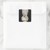 Bust van Germanicus Vierkante Sticker (Tas)
