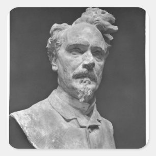 Bust van Henri Rochefort Vierkante Sticker
