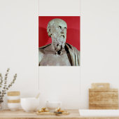 Bust van Hesiod Poster (Keuken)