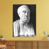 Bust van Hippocrates Canvas Afdruk (Insitu (Woonkamer))