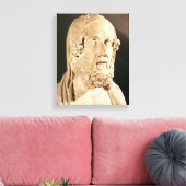 Bust van Homer, Hellenistische periode Canvas Afdruk (Insitu (Woonkamer))
