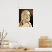 Bust van Homer, Hellenistische periode Poster (Keuken)