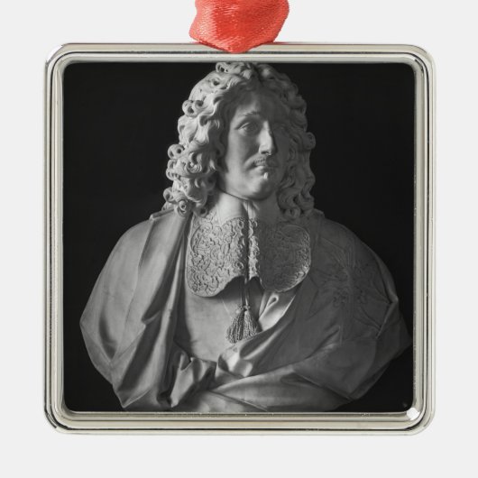 Bust van Jean-Baptiste Colbert de Torcy Metalen Ornament (Voorkant)
