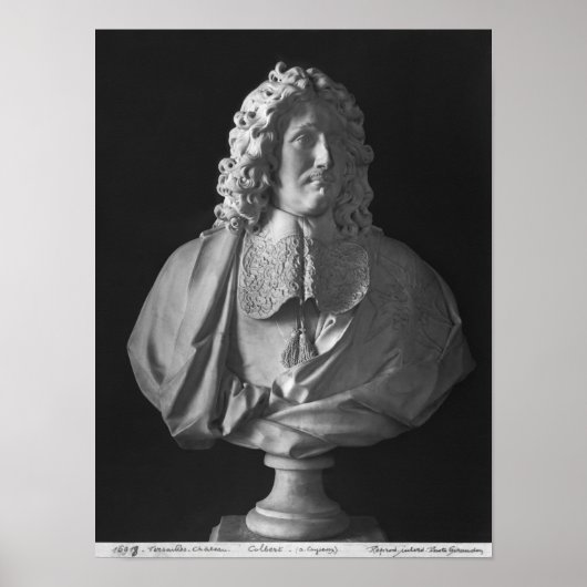Bust van Jean-Baptiste Colbert de Torcy Poster (Voorkant)