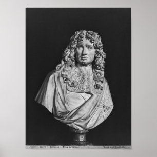 Bust van Jean-Baptiste Colbert de Torcy Poster