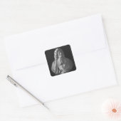Bust van Jean-Baptiste Colbert de Torcy Vierkante Sticker (Envelop)