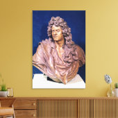 Bust van Jean Baptiste Lully Canvas Afdruk (Insitu (Woonkamer))
