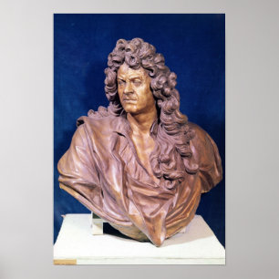 Bust van Jean Baptiste Lully Poster