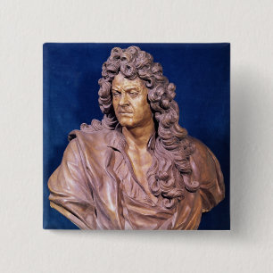 Bust van Jean Baptiste Lully Vierkante Button 5,1 Cm