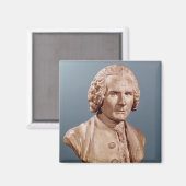 Bust van Jean-Jacques Rousseau Magneet (Voorkant / Achterkant)