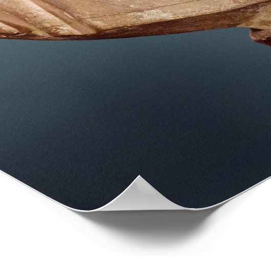 Bust van Jean-Jacques Rousseau Poster (Hoek)