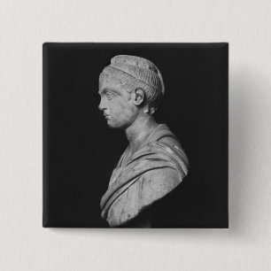 Bust van Julia Mamaea Vierkante Button 5,1 Cm
