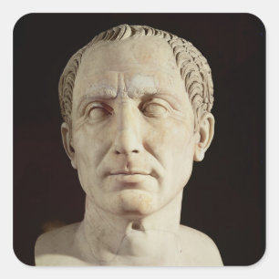 Bust van Julius Caesar 2 Vierkante Sticker