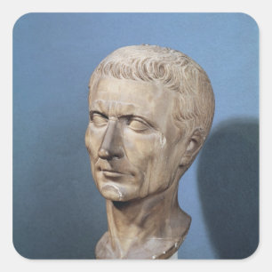 Bust van Julius Caesar Vierkante Sticker