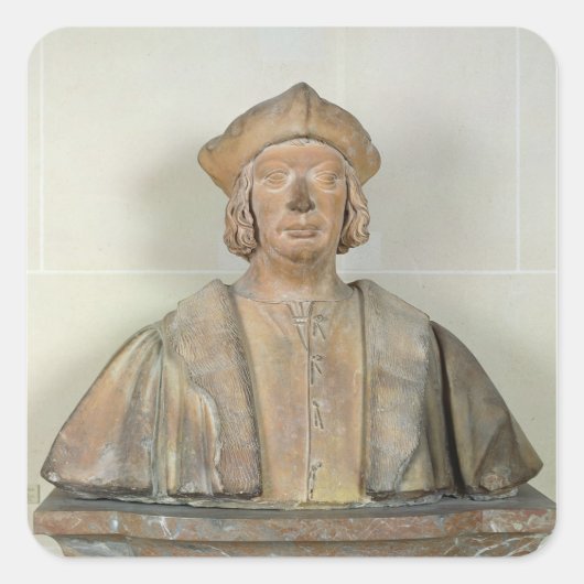 Bust van kanselier Antoine Duprat Vierkante Sticker (Voorkant)