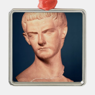 Bust van keizer Caligula uit Thracië, c.39-40 AD Metalen Ornament