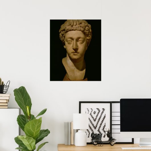 Bust van keizer Commodus Poster (Thuiskantoor)