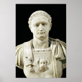 Bust van keizer Domitian Poster (Voorkant)