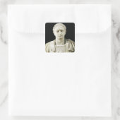 Bust van keizer Domitian Vierkante Sticker (Tas)