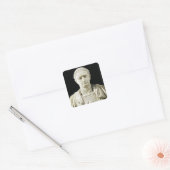 Bust van keizer Domitian Vierkante Sticker (Envelop)
