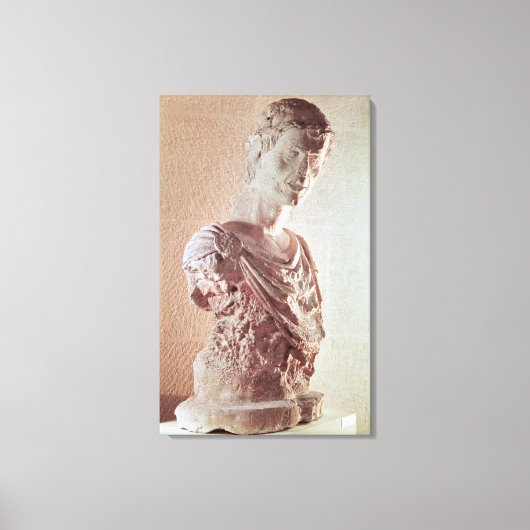 Bust van keizer Frederick II Canvas Afdruk (Voorkant)