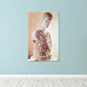 Bust van keizer Frederick II Canvas Afdruk (Insitu (Houten vloer))