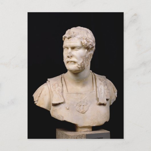 Bust van keizer Hadrian op Kreta Briefkaart (Voorkant)